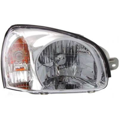 Headlight Compatible With 2003 Hyundai Santa Fe 2.4L 2.7L I4 Right Passenger Side Halogen H100141 thumbnail 2