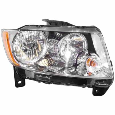 Headlight Compatible With 2011-2013 Jeep Grand Cherokee Right Passenger Side Halogen Cr55079378ae