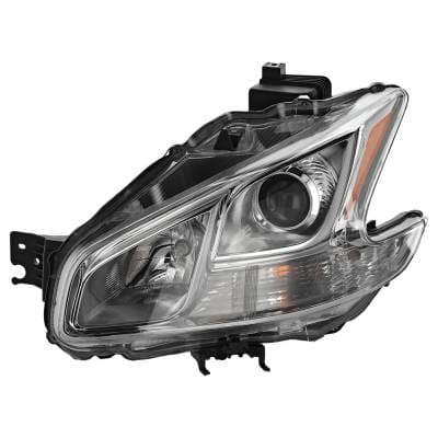 Headlight Compatible With 2009-2014 Nissan Maxima 3.5L V6 Vq35de Left Driver Side Halogen