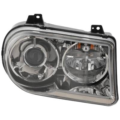 Headlight Compatible With 2005-2010 Chrysler 300 2.7L 3.5L V6 Eer Egg Right Passenger Side 250Hp thumbnail 2