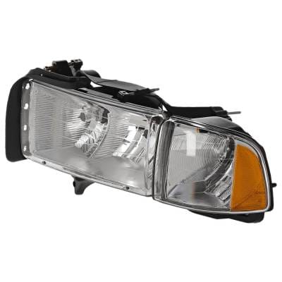 Headlight Compatible With 1999-2002 Dodge Ram 1500 Ram 2500 Ram 3500 3.7L 4.7L V6 Ekg Eva Eza Left thumbnail 2