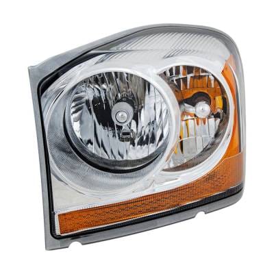 Headlight Compatible With 2006 Dodge Durango 3.7L 4.7L V6 Powertech Left Driver Side Halogen D100134 thumbnail 6