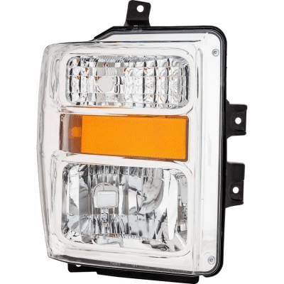 Headlight Compatible With 2008-2010 Ford F-250 Super Duty F-350 Super Duty F-450 Super Duty F-550 thumbnail 2