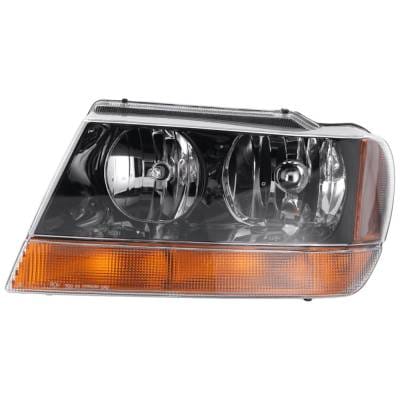 Headlight Compatible With 1999-2004 Jeep Grand Cherokee 4.0L 4.7L I6 Powertech Left Driver Side thumbnail 2