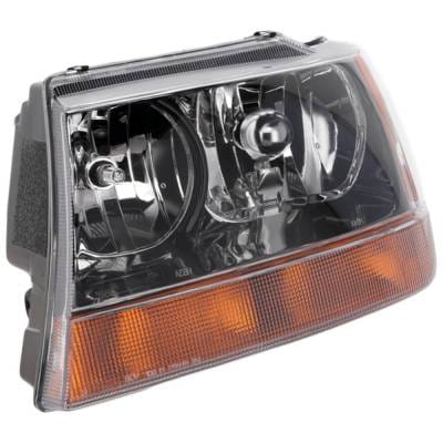 Headlight Compatible With 1999-2004 Jeep Grand Cherokee 4.0L 4.7L I6 Powertech Left Driver Side thumbnail 4