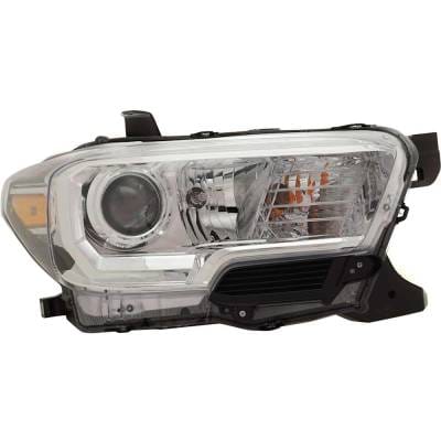 Headlight Compatible With 2019-2023 Toyota Tacoma 2.7L 3.5L I4 Right Passenger Side Halogen thumbnail 2