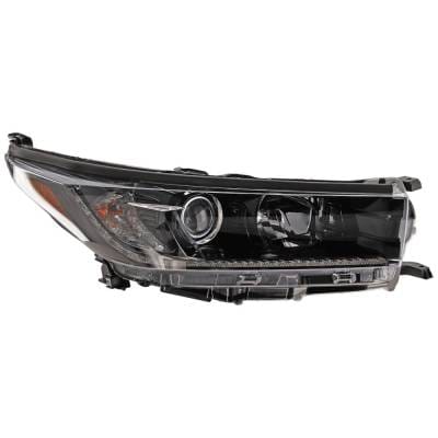 Headlight Compatible With 2019 Toyota Highlander 2.7L 3.5L I4 Right Passenger Side Halogen thumbnail 2