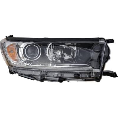 Headlight Compatible With 2017-2018 Toyota Highlander 2.7L 3.5L I4 Right Passenger Side Halogen thumbnail 2
