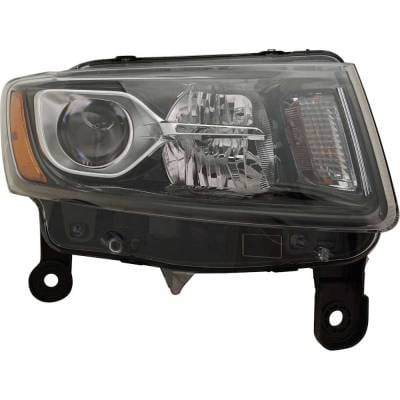 Headlight Compatible With 2014-2016 Jeep Grand Cherokee 3.6L 5.7L V6 Hellcat Right Passenger Side thumbnail 2