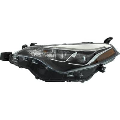 Headlight Compatible With 2017-2019 Toyota Corolla 1.8L I4 Left Driver Side Halogen Rt10010020q thumbnail 2