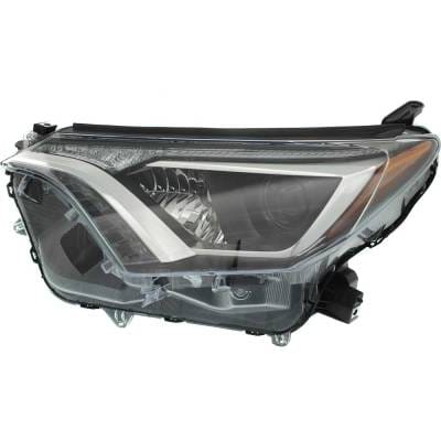 Headlight Compatible With 2016-2018 Toyota Rav4 2.5L I4 Left Driver Side Halogen Rt10010022 176Hp thumbnail 2
