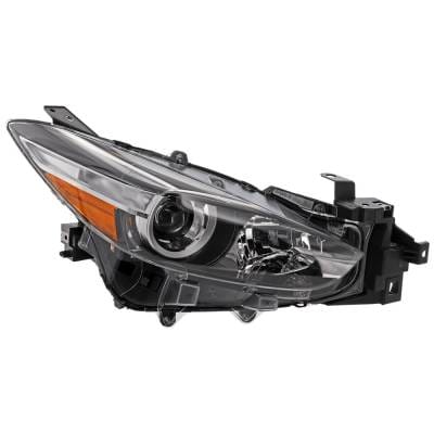 Headlight Compatible With 2017-2018 Mazda 3 3 Sport 2.0L 2.5L I4 Pe-Vps Py-Vps Right Passenger Side thumbnail 2
