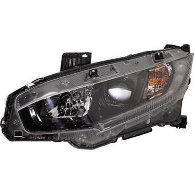 Headlight Compatible With 2018 Honda Civic 2.0L 1.5L I4 K20c2 L15b7 K20c1 Left Driver Side Halogen thumbnail 2
