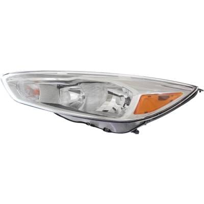 Headlight Compatible With 2015-2018 Ford Focus 2.0L 1.0L I4 Ti-Vct Ecoboost Left Driver Side Halogen thumbnail 2