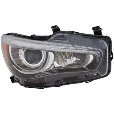 Headlight Compatible With 2018-2023 Infiniti Q50 3.0L 2.0L V6 Vr30ddtt M274 Right Passenger Side Led thumbnail 2