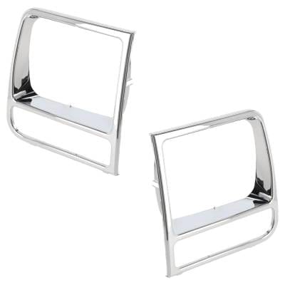 New Pair Of Headlight Door Compatible With Jeep Cherokee Sport 6 Cyl 4.0L Cherokee Se 4 Cyl 2.5L thumbnail 2
