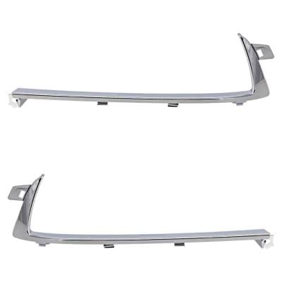 New Pair Of Grille Trim Compatible With Chevrolet Camaro Lt Camaro Ss 2014-2015 By 22847641 thumbnail 2
