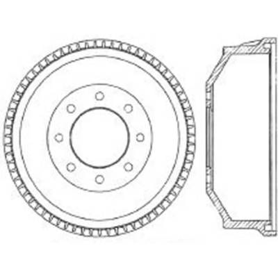 New 8 X 6.5 Brake Drum Compatible With Chevrolet Workhorse P30 Base 8 Cyl 5.7L C3500 Silverado 8 Cyl thumbnail 2
