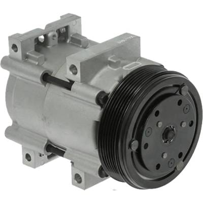 New 6-Groove Pulley A/C Compressor Compatible With Ford F-150 Xl 8 Cyl 5.0L Windstar Base 6 Cyl 3.8L