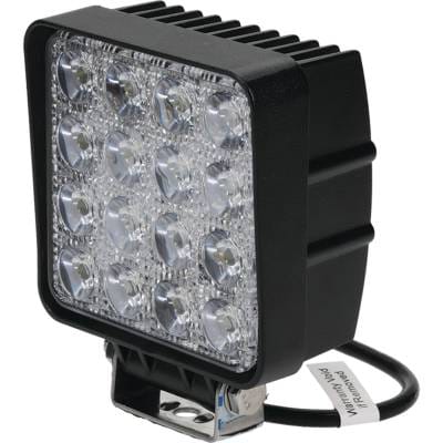 Led 48 Watt Square Flood Beam Work Light Compatible With Tractor Combine Excavator Loader Truck Atv thumbnail 2