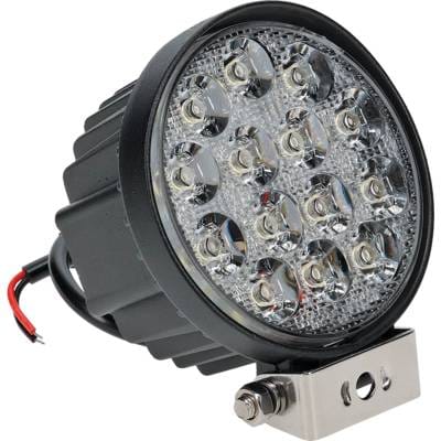 Led 42 Watt Round Flood Beam Work Light Compatible With Tractor Combine Excavator Loader Truck Atv