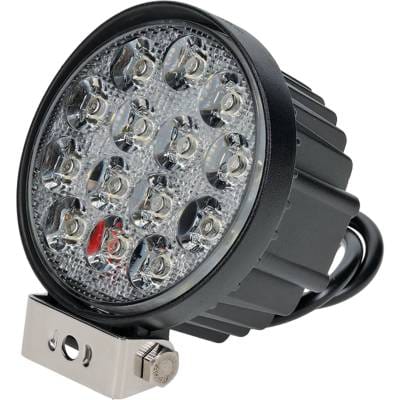 Led 42 Watt Round Flood Beam Work Light Compatible With Tractor Combine Excavator Loader Truck Atv thumbnail 2