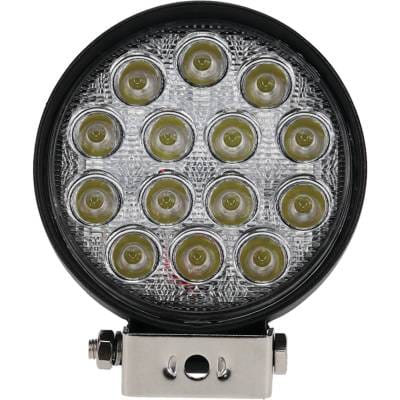 Led 42 Watt Round Flood Beam Work Light Compatible With Tractor Combine Excavator Loader Truck Atv thumbnail 3