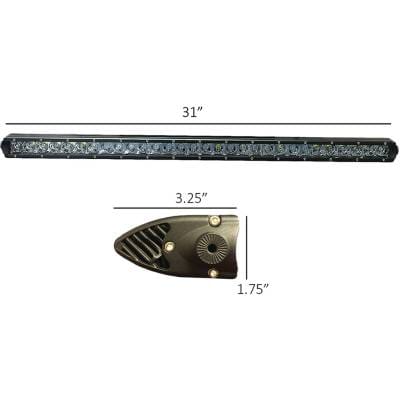 150W Led Light Bar 30 Inch Single Row 13600 Lumens Compatible With Agricultural Equipment Trucks thumbnail 3