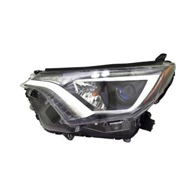 Headlight Assembly Left Driver Side Compatible With 2016-2017 Toyota Rav4 Le Rav4 Xle Halogen Clear thumbnail 3