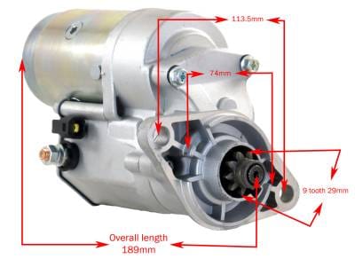 New Starter Compatible With Airboat Continental Lycoming 2.0 Kw Denso Toyota Style With 9 Tooth thumbnail 7