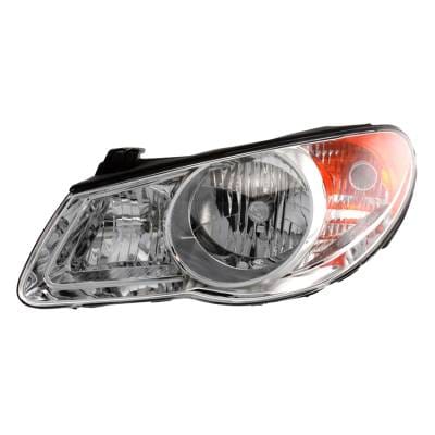 Headlight Assembly Left Driver Side Compatible With 2007-2009 Hyundai Elantra Halogen H11 Hb3 Clear thumbnail 2