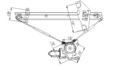 Window Regulator Compatible With 1993-1997 Toyota 69810-0 Corolla OEM Front Right Yes Direct Fit thumbnail 5
