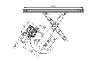 Window Regulator Compatible With 1995-2005 Ford Mercury Explorer Sport Trac 2005-2001 Power Window thumbnail 4