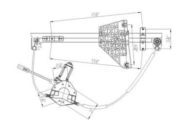 Window Regulator Compatible With 1999-2000 Chrysler Jeep 55076468Ai Grand Cherokee 2000-1999 Power thumbnail 6
