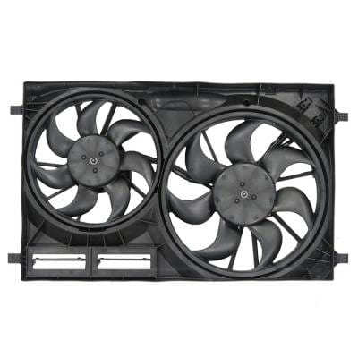 Dual Radiator And Condenser Fan Compatible With 2015-2017 Ford Transit-350 Transit-350 Hd 3.5L 3.7L thumbnail 3